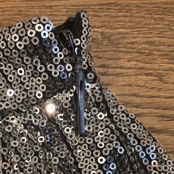 New! MSGM Sequin Pleated Midi Skirt